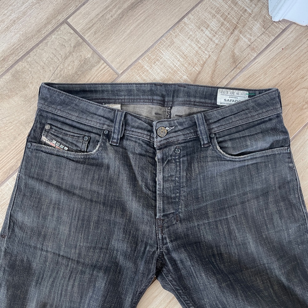 Diesel Safado 30x32 Dark Gray Jeans, Made in Italy